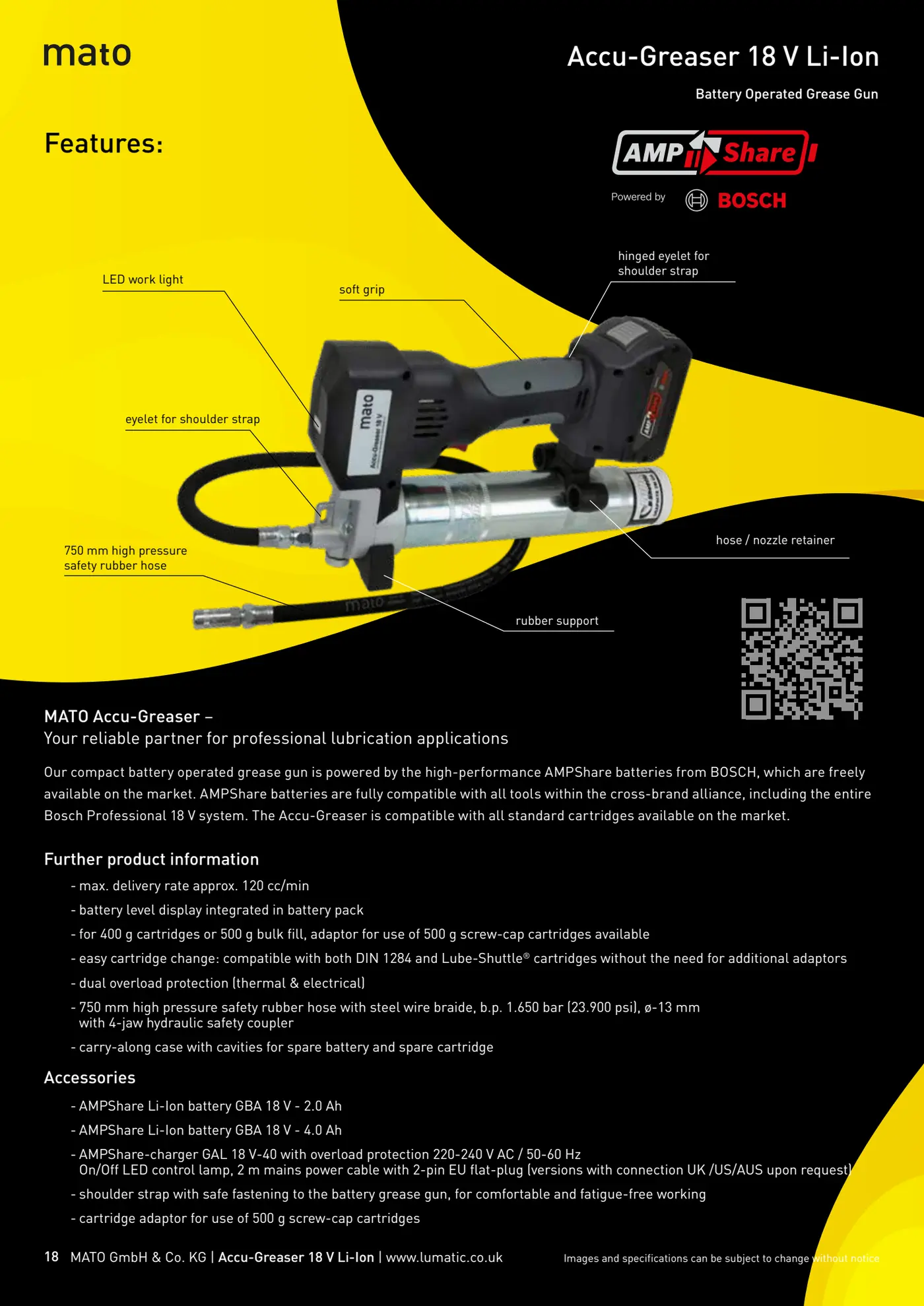 Catalogue page 18: Accu-Greaser 18 V Li-Ion